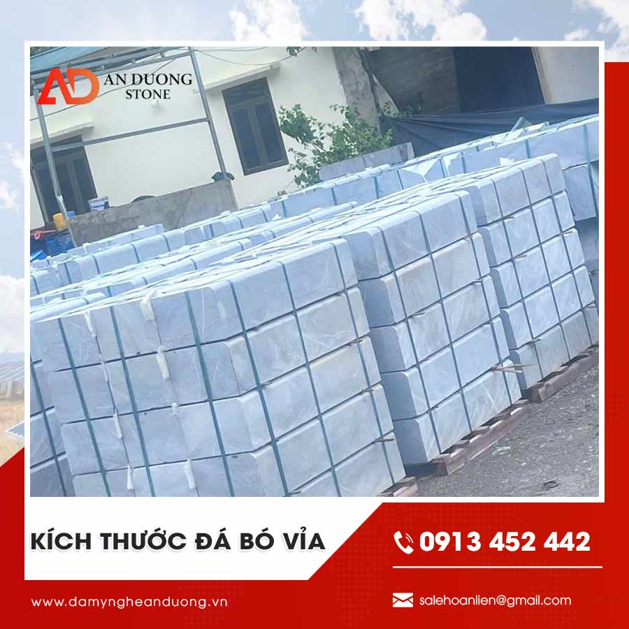 Kích thước đá bó vỉa
