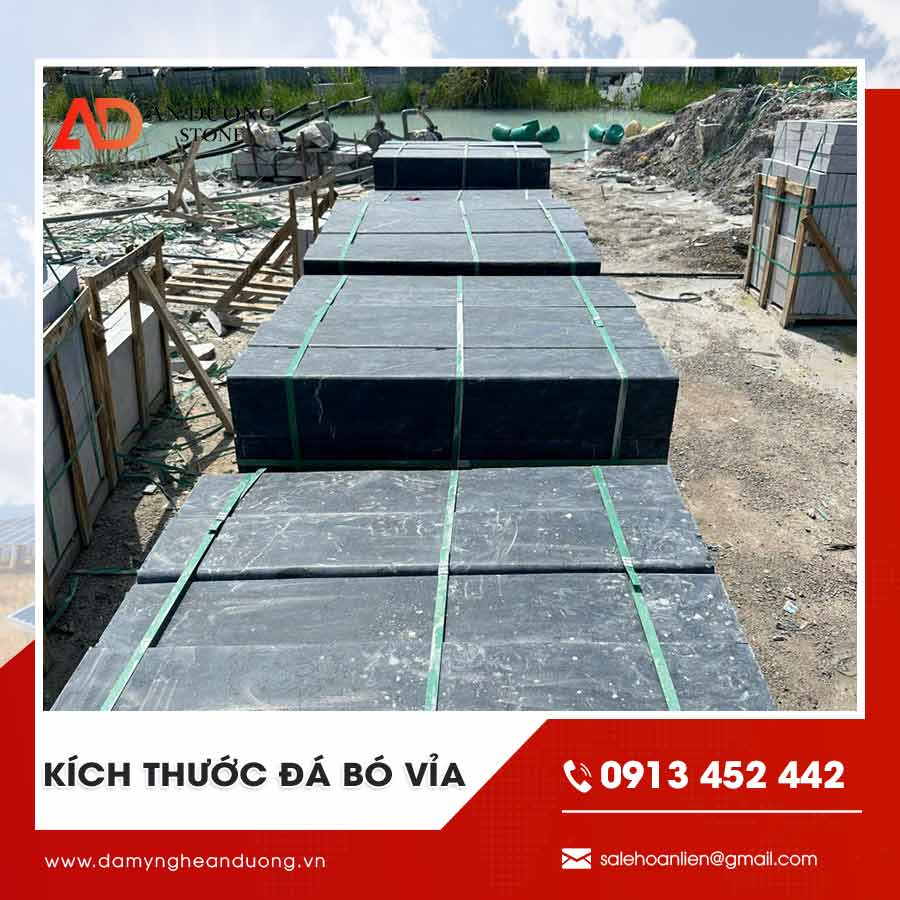Kích thước đá bó vỉa