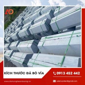 Kích thước đá bó vỉa