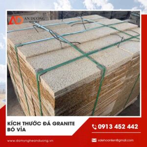 Kích thước đá Granite bó vỉa